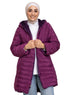 Purple Long Double Face Jacket - Khotwh